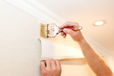 Pose de papier peint à Buswiller — revêtements muraux et toiles de verre